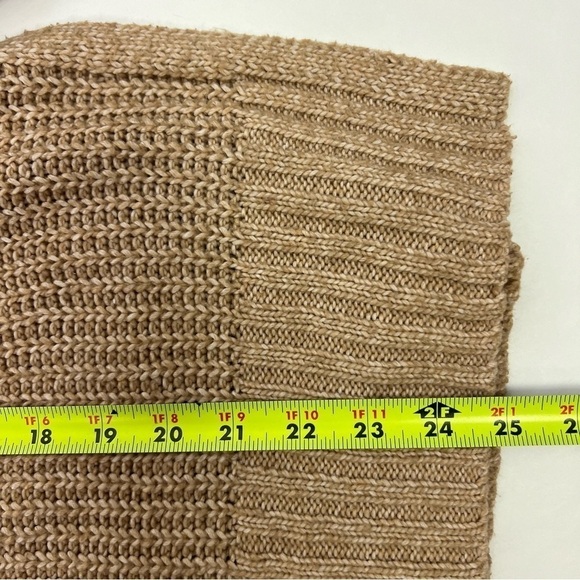 MAURICES Women’s Pullover Mock Neck Sweater Sz XS Color Tan Stretch 8” Slit - Picture 8 of 10